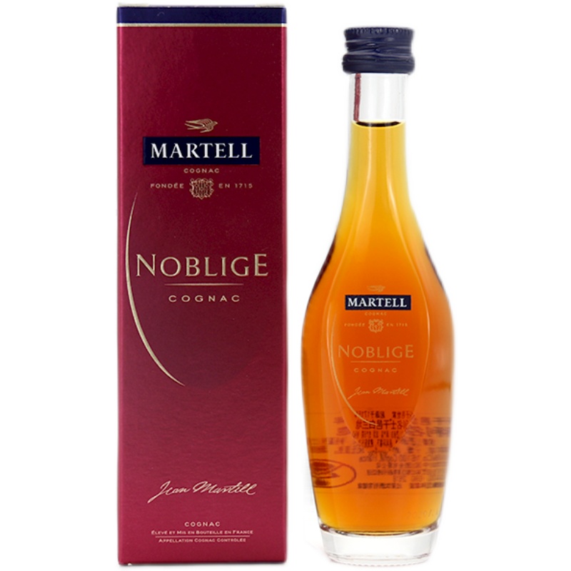 martell马爹利名士干邑白兰地50ml 原装进口洋酒玻璃瓶小酒版酒伴礼盒