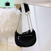 2020春夏新款小红书超火链条腋下包单肩斜跨包法棍包百搭女包NEW LAKE 黑色回馈价女士单肩包