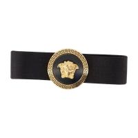 Versace/范思哲女式缎面皮带金属扣简约百搭时尚腰带