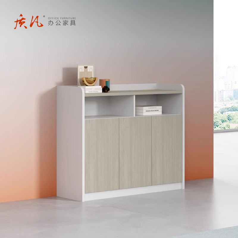 质凡办公家具木质资料柜储物矮柜