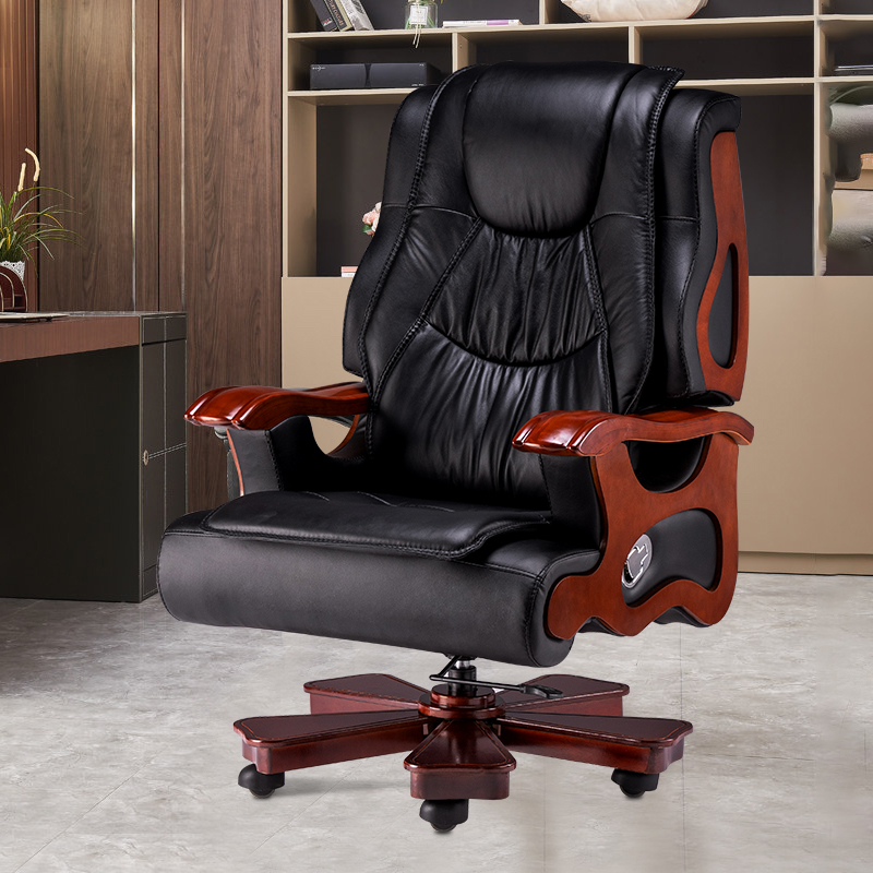 全简老板椅子商务家用办公椅电脑椅真皮转椅大班椅