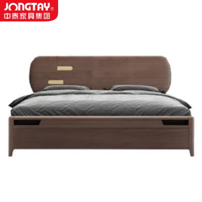 中泰(jongtay)1.8米实木床现代新中式单双人床 J-CDZ96