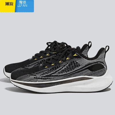 聚范运动鞋男鞋款休闲百搭超轻透气软底网面跑步鞋男款