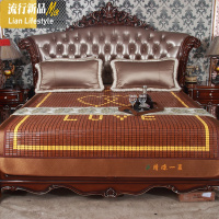 碳化麻将凉席1.5米宽1.8m床1.8米折叠床席单双人竹席1.5m床凉垫席 三维工匠