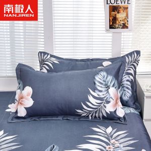 冰丝凉席枕头枕套一对装48x74cm夏季可机洗水洗枕席一只装
