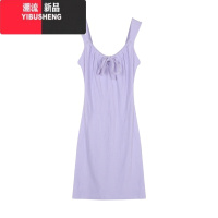 YIBUSHENG纯欲风吊带连衣裙女季辣妹收腰显瘦包臀裙设计感短裙子