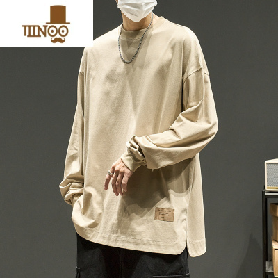 YANXU长袖t恤男秋季内搭打底衫男生秋装圆领卫衣款上衣潮