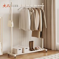质凡衣架落地卧室阳台单杆晾衣架室内家用可移动衣帽架房间衣服挂衣架