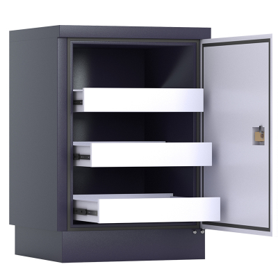 初嘉(CJ)防磁柜信息安全柜音像档案防磁储存柜CD光盘柜磁盘柜U盘柜 3抽