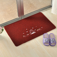 壹志地垫入户垫进户门脚踏垫进门垫门口脚垫门厅客厅卫生间吸水刺绣花防滑家用地垫卧室厨房浴室 龙猫黑色60*40