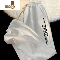 YANXU美式束脚卫裤裤子痞帅百搭休闲裤男士潮牌宽松运动抽绳长裤