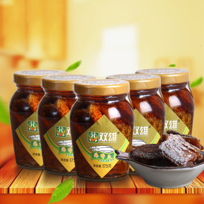 双雄海带鱼方便速食鱼罐头下饭菜1瓶装