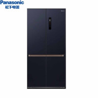 松下(Panasonic)NR-W591CG-B 575升宽幅变温超薄嵌入式大容量十字对开门冰箱 微冻保鲜 静怡蓝