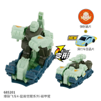 奥迪双钻 爆裂飞车4玩具4代兽神出击合体变形弹射滑行儿童玩具车男孩赛车685201-猛兽觉醒系列-磁甲猩