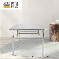 晋舰不锈钢餐桌圆台烧烤夜宵大排档餐桌农村摆地摊圆形桌0.9米方桌