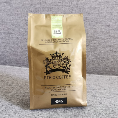 伊索咖啡豆-意大利香浓咖啡(454克装) 阿拉比卡咖啡豆 精心烘焙 免费