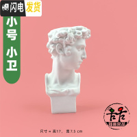 三维工匠经典像 文艺塑摆件 大卫小卫头像 笔筒 插花花瓶 艺术桌摆 小号小卫
