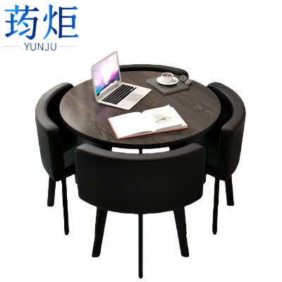 荺炬接待桌一桌4椅80cm套