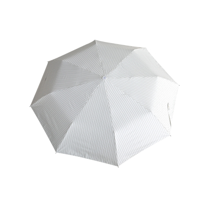 简约复古森自动雨伞女折叠晴雨两用伞ins文艺伞学生防晒便携自动款-灰白条纹