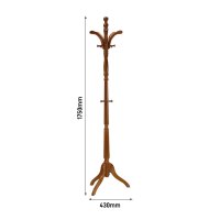 臻远ZY-YMJ-19落地衣帽架家用卧式挂衣架红棕色