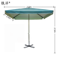 铁洋 墨绿四方户外遮阳雨棚 支架款2.0m*2.0m 把