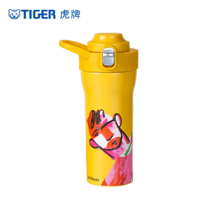 虎牌(TIGER)潮流艺术John Booth联名便携户外运动提手不锈钢保温杯双饮杯MOF-S60C 600ml