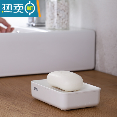 敬平香皂盒家用卫生间洗衣皂盒香照托沥水盒子放肥皂盒架置物创意北欧 [3个]-象牙白/菲菲猫系列