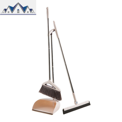 带刮齿簸箕扫把套装扫地清洁工具家用笤帚软毛扫帚撮箕组合 三维工匠