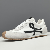 春夏透气真皮板鞋男款潮流百搭鞋子欧洲站男士轻奢休闲鞋男懒人鞋