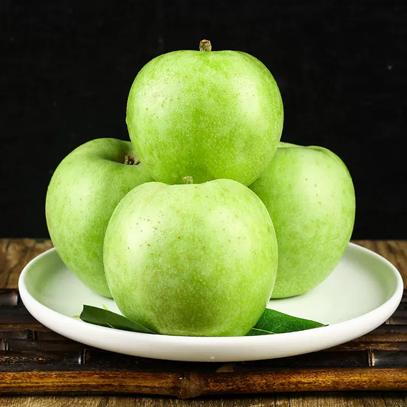 [熊猫鸟]现摘正宗王林青苹果 净重3斤 中果 单果75mm+ 水果新鲜当季整箱