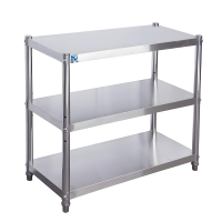 201不锈钢三层落地层架1200*800*1550mm钢板厚1.2mm