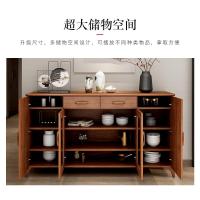 中式餐边柜现代简约实木餐厅茶水柜多功能碗橱酒柜厨房柜子储物柜