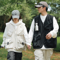 JPDUN 2025工装马甲男女夏季新款薄款战术坎肩多口袋机能风背心