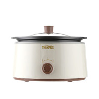 膳魔师(THERMOS)EHA-4336A电火锅鸳鸯家用插电多功能电热锅白色 3L