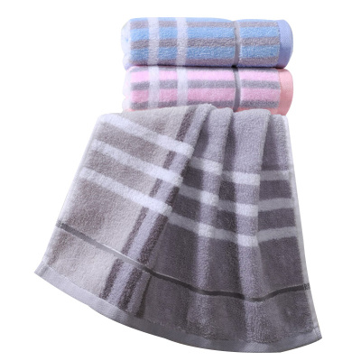 洁丽雅毛巾72*34cm家用吸水洗脸巾舒适条纹亲肤吸水3条装7520