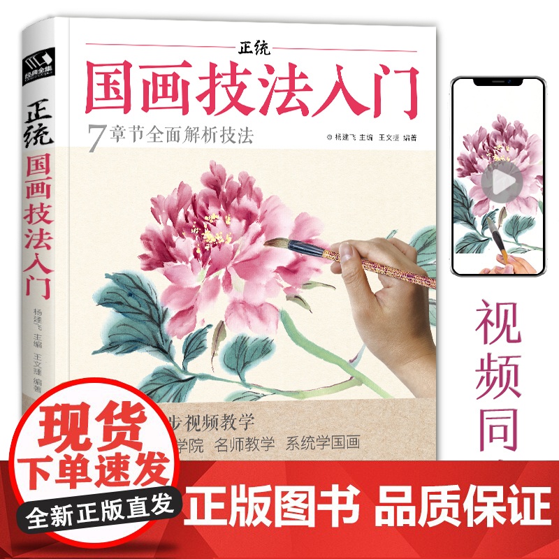 经典全集 正统国画技法入门零基础教程书籍写意临摹初学者自学sh