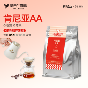 圣贵兰肯尼亚AA咖啡豆200g 手冲咖啡豆 中浅度烘焙 番茄酸莓果酸 阿拉比卡豆