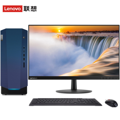 联想(Lenovo)GeekPro2020设计师制图游戏台式电脑整机(i7-10700F16G1T+256GSSDGTX1660super6G独显)23.8英寸