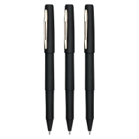 齐心 GP188 大容量中性笔 子弹头 1.0mm 黑 12支装