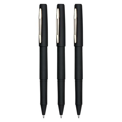 齐心 GP188 大容量中性笔 子弹头 1.0mm 黑 12支装