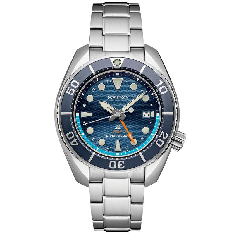 SEIKO 男表 Prospex系列户外运动探险太阳能GMT20米防水石英表 送男友