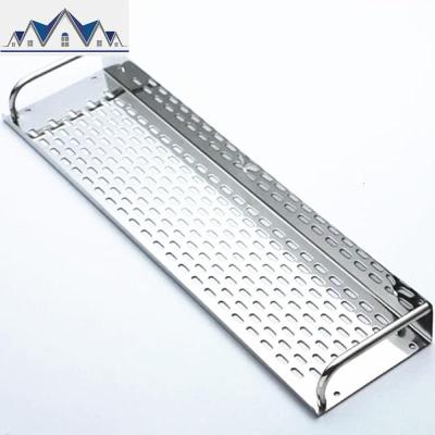 厨房调味料收纳架浴室壁挂免钉孔钉卫生间不锈钢置物架 三维工匠