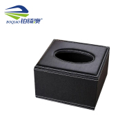 铂锜澳 皮革纸巾盒/11.7*11.7*7cm/个