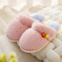 达拉熊2022新款毛绒棉拖鞋女秋冬季居家用室内保暖加绒防滑冬天地板拖鞋