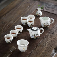 苏氏陶瓷 (SUSHI CERAMICS) 茶具玉雪鸟语花香礼盒功夫茶具套装