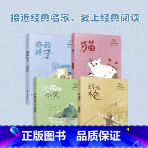 老舍作品精选·少年版[全4册] [正版]老舍作品精选 少年版 全套共4册 猫骆驼祥子济南的冬天断魂枪 老舍 儿童文学少