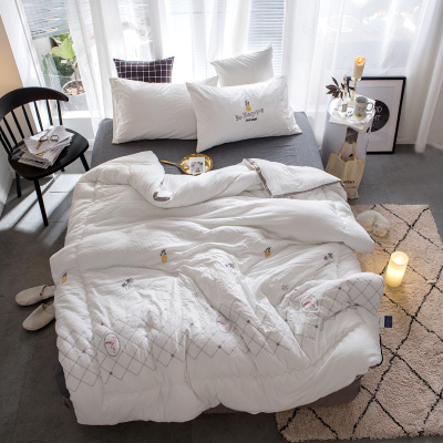 冬季水洗棉被子冬被加厚保暖单人学生宿舍丝棉被芯8斤双人春秋被