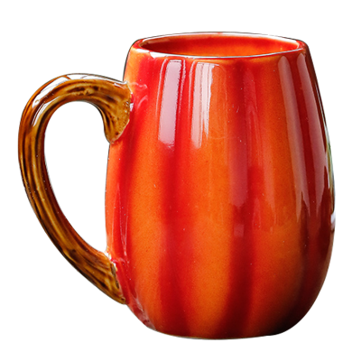 苏氏陶瓷 SUSHI CERAMICS 个性南瓜水杯陶瓷马克杯牛奶杯