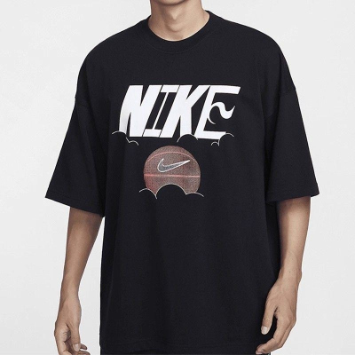 NIKE耐克短袖T恤运动休闲舒适透气针织圆领男装FZ8088-010 D