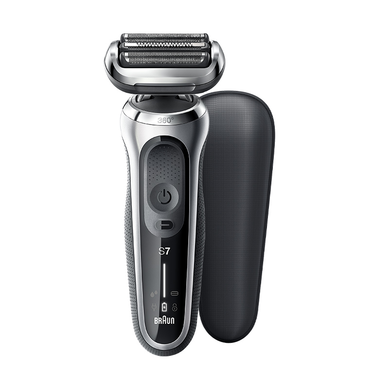 7系1000银色电动剃须刀智能男士高端往复式便携刮胡刀